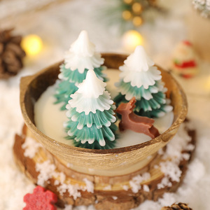 Holiday Decor Scented <b>Candle</b> Coconut Shell Bowl 3D Christmas Character Tree Soy Wax <b>Candle</b> For Christmas Gift Party Favor - Product Image 5
