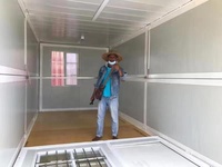 Conteneurs pliables modulaires préfabriqués de Chine, 20 pieds, 40 pieds, pour maisons, bureaux, maisons miniatures, à vendre