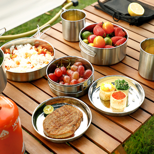 <span class=keywords><strong>Set</strong></span> da <span class=keywords><strong>pranzo</strong></span> da campeggio Lekfre da 12 pezzi in acciaio inossidabile 304, a tenuta stagna e di grande capacità. - Product Image 2