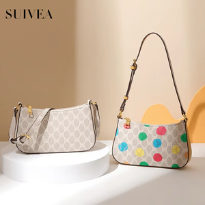 Bolso de Hombro Estilo Francés, Simple, Moderno, con Diseño de Flores Antiguas, para Mujer - Product Image 1