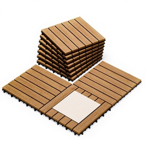Dalles de terrasse emboîtables Idzo 9,6 pieds carrés 10 pièces Dalles de revêtement de sol imperméables pour patio Intérieur/extérieur <span class=keywords><strong>Motif</strong></span> rayé 11,81x11,81x0,91 - Product Image 1