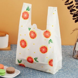 Customized Thank You Plastic Bags (11.5" x 6.5" x 21") (White) - Grocery, Shopping Bag, Restaurants, Convenience Store - Product Image 2