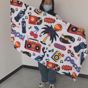 Tăng 80x160cm nóng bán tùy chỉnh sợi nhỏ bơi bãi biển Khăn Reversible in tua nhanh chóng khô cát miễn phí hình chữ nhật - Product Image 5