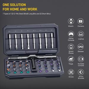 Juego de Destornilladores Magnéticos de Trinquete de 42 Piezas con Múltiples Puntas (Phillips/Plano/Torx/Hexagonal) y Estuche de Almacenamiento para Reparación de Muebles y Bricolaje - Product Image 2