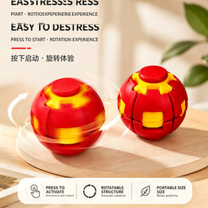 New Colorful 3D Printed Fidget Stress <b>Ball</b> Press Rotating Finger Spinner Portable Pocket Educational Stress Relief Toy - Product Image 5