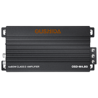 Amplificateur de voiture Oushida classe D 4 canaux 4*80W Micro amplificateurs
