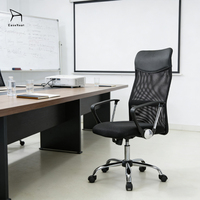 Chaise de bureau ergonomique moderne EaseNeat à dossier haut avec accoudoirs pour le bureau à domicile