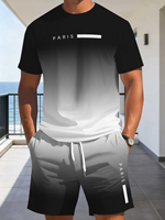 T-shirt décontracté pour homme à manches courtes, col rond, imprimé numérique 3D, coupe ample, en polyester