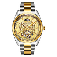 Montre mécanique multifonctionnelle pour homme avec tourbillon, luminescente et étanche.
