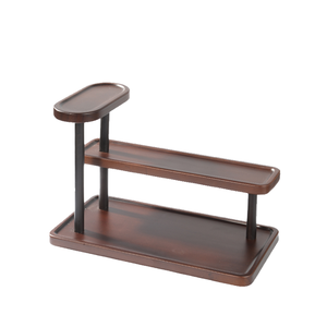 ที่จัดระเบียบโต๊ะวอลนัทแข็งสำหรับตกแต่งบ้านสำนักงานหนังสือแต่งหน้าเครื่องประดับดีไซน์ทันสมัยพร้อมเครื่องมือทำค<span class=keywords><strong>ว</strong></span>ามสะอาดไม่จำเป็นต้องประกอบ - Product Image 4