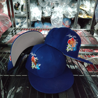 Gorra de Béisbol Clásica de Estilo Vintage con Bordado, Visera Plana, Cierre a Presión, 6 Paneles, Deportiva