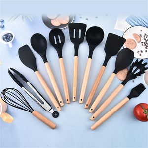 Juego de utensilios de cocina de silicona resistente al calor de 19 piezas con juego de cuchillos - Product Image 3