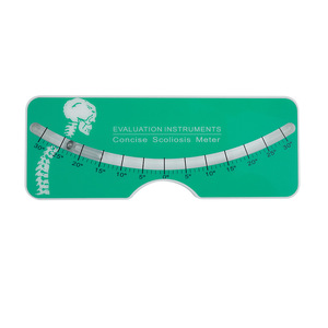 Medidor de Escoliosis Conciso, Inclinómetro de Nivel Líquido, Regla de Evaluación de Curvatura Espinal, Herramienta de Plástico Azul para Médicos - Product Image 3