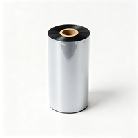 Ruban de transfert thermique en résine Haoxuan 70 mm x 300 m, ruban d'impression de largeur moyenne pour étiquettes de produits, étiquettes et emballages
