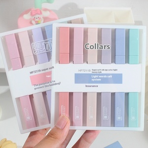 Morandi Color Creative Eye Protection Marker Soft Head Highlighter Set - Product Image 4
