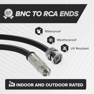 Connecteur Jack Mâle-Femelle 90 Degrés 50 Ohms, Adaptateur Coaxial RF à Angle Droit RG6 RG59, Prise BNC Mâle pour CCTV - Product Image 4