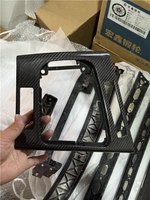 Panneau central de levier de vitesses en fibre de carbone véritable personnalisé pour tableau de bord intérieur, compatible avec BMW Série 3 E46 1998-2005 (conduite à gauche)