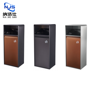Tempat Sampah Persegi dari Baja Tahan Karat untuk Lobi Hotel & Tempat Penyimpanan Luar Ruangan/Dalam Ruangan untuk Penggunaan di Kantor & Taman - Product Image 3