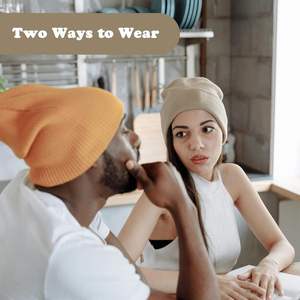 Bonnet Jacquard 100% Acrylique pour Femme et Homme, Bonnet de Ski, Bonnet à Revers Uni, Tricot Doux, Bonnet de Pêcheur, Chapeau d'Hiver - Product Image 4