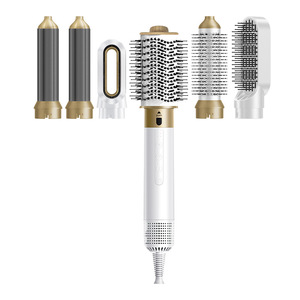 6-in-1 Haartrockner bürste Austauschbarer Föhn Styler Heißluft kamm Haar glätter Multi Curling Hair Styler Gebläse - Product Image 4
