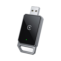 Adaptateur sans fil CarPlay et Android Auto 2-en-1 Convertir le dongle filaire en sans fil avec une connexion stable de 5Ghz pour IOS 10 + Android