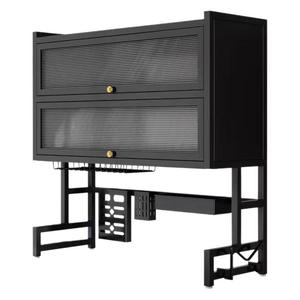 Étagère <span class=keywords><strong>de</strong></span> <span class=keywords><strong>rangement</strong></span> double couche pour évier <span class=keywords><strong>de</strong></span> cuisine, évier <span class=keywords><strong>de</strong></span> <span class=keywords><strong>vaisselle</strong></span>, comptoir d'évier, armoire anti-poussière pour <span class=keywords><strong>vaisselle</strong></span> - Product Image 1