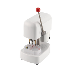 Perforadora de Lentes LY-918C con Brazo Ajustable y Control de Perilla Roja, Cuerpo Blanco - Product Image 1