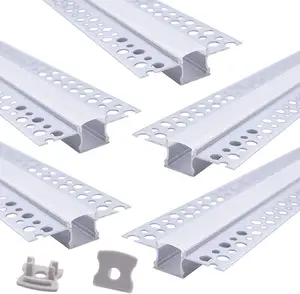 Slot Aluminium Tanpa Bingkai Cahaya Linier Tertanam Tanpa Desain Lampu Utama Slot Cahaya Paduan Aluminium Renda