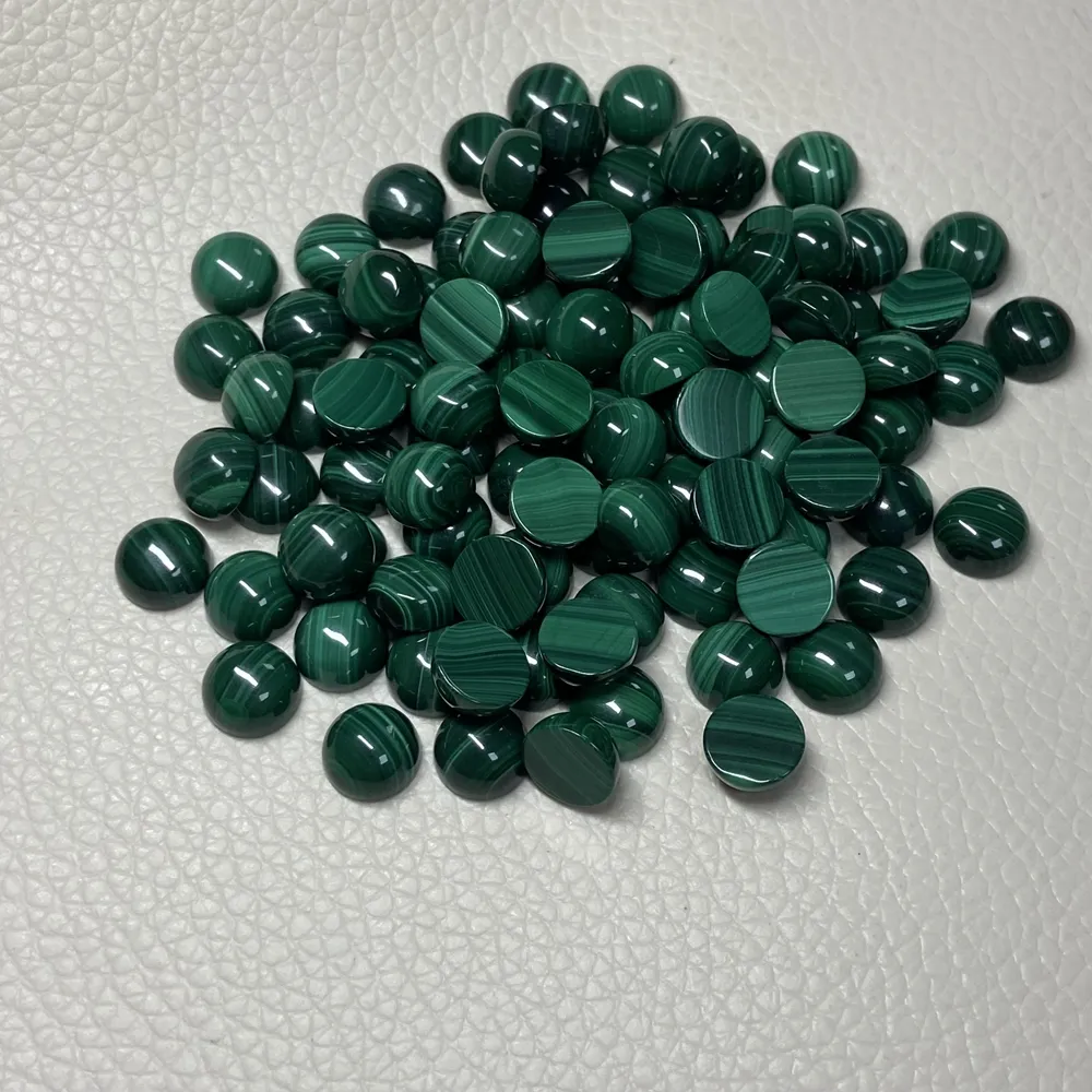 Oval 13x18mm Green Malachite Beads Natural Malachite Cabochon Stone For Jewelry Making