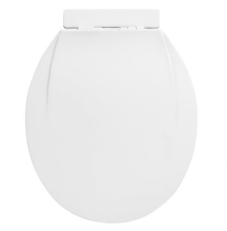 Круглая керамическая крышка для унитаза из полипропилена без мягкого закрытия 017