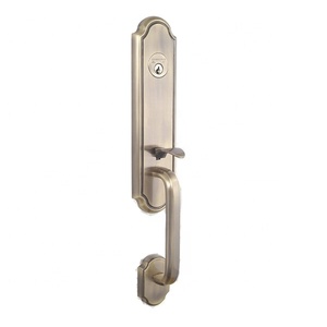 Poignée de porte de luxe de style rétro, serrure pour hôtel européen, villa, porte opposée à la poignée de porte principale - Product Image 2
