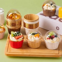 Moule à cupcakes et mini-muffins jetable en papier avec revêtement en aluminium, compatible four, 3 couleurs