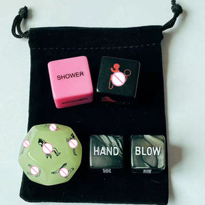 Забавный набор многогранных акриловых секс-кубиков для взрослых, игривые кубики для интимных моментов для пар, романтическая ночь, веселье в спальне, идея для подарка - Product Image 6