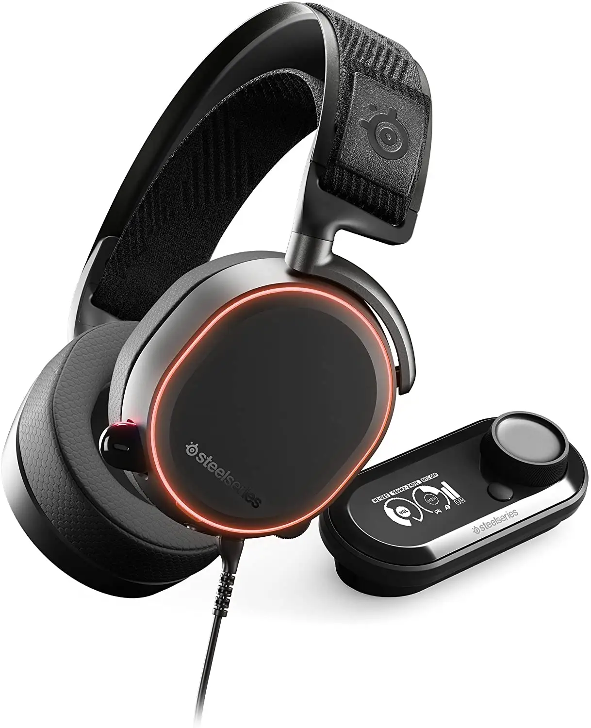 SteelSeries Arctis Pro GameDAC Wired Gaming Headset Certified Hi-Res Audio