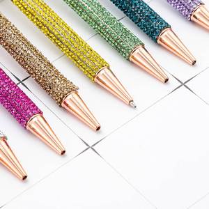 New Design Luxury Fancy Big Diamond Bling Crystal Metal Multi-color <b>Ballpoint</b> <b>Pen</b> Gift for Girls Wedding - Product Image 5