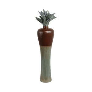 Vaso da terra in ceramica, design moderno a cono, di grandi dimensioni, per l'arredamento del soggiorno - Product Image 2