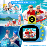 Appareil photo pour enfants d'extérieur, appareil photo étanche pour enfants et appareil photo antichoc, batterie rechargeable, appareil photo numérique