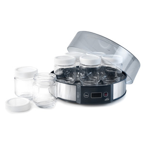 Yogurtiera Lacor Multi Cup con 6 Contenitori, Timer Digitale, Base in Acciaio Inox con Coperchio per la Preparazione di Yogurt Fatto in Casa - Product Image 1