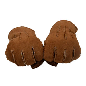 Guanti in vera pelle di pecora guanti invernali spessi in vera pelle con fodera in lana di pelliccia Unisex - Product Image 5