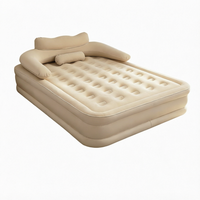Lit d'air gonflable moderne pour le camping avec pompe intégrée, imperméable, anti-fuite, portable, matelas gonflable de 200 cm pour les voyages, la maison et les invités