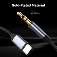Cable Adaptador de Audio USB C a 3.5mm AUX, Tipo C a Conector 3.5, para Huawei Mate 20, Oneplus, Xiaomi