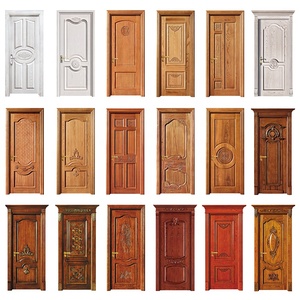 Barato moderno de moda diseño sólido de dormitorio Mdf de madera Interior buena resistencia al calor Simple puerta de madera de teca diseños apartamento - Product Image 4