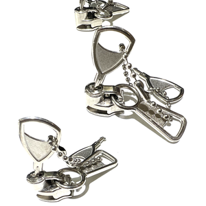 उच्च गुणवत्ता वाले कस्टम लोगो ज़िप पल्लर फैशन कुंजी नायलॉन और धातु जिपर स्लाइडर के लिए - Product Image 4