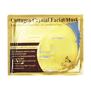 Patch facial en feuille de collagène or 24 carats - Hydratant, anti-âge, soin du visage de luxe pour salon professionnel et usage à domicile - Product Image 1