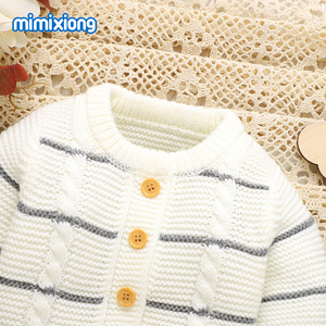 Novedad 2024: Conjunto de Ropa Tejida Mimixiong <span class=keywords><strong>para</strong></span> Bebé Recién <span class=keywords><strong>Nacido</strong></span>, Suéter con Pantalones Integrados - Product Image 3