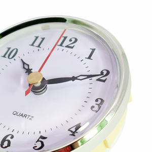 Insert d'<span class=keywords><strong>horloge</strong></span> de 80mm de diamètre avec cadran à chiffres arabes Mouvement d'<span class=keywords><strong>horloge</strong></span> à quartz Garniture en argent Mini horloges à insérer - Product Image 5