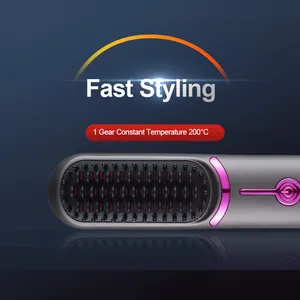 Curling Comb Hot Comb Electric For Straight And Curly Hair Hot Comb Straightener Electric Hair Straightener