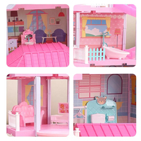 Maison de poupée à assembler soi-même KSF Fashion Design, maison de jeu de princesse avec accessoires de meubles et poupées pour les jouets de Shantou