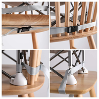 Chaises pour bébé pliables et portables personnalisées, vente en gros directe d'usine, certifiées CE, adaptées pour le camping, la plage, le salon, chaise rehausseuse pour bébé