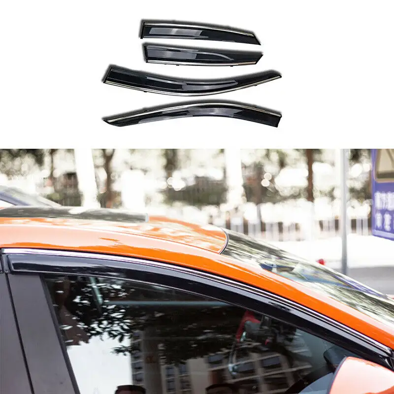 Aibyiar Customizable Car Windows Rain Shield Sun Visor For MAZDA AXELA 2020 car door weather visor Shield Deflector Guard